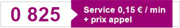 0825 service gratuit + prix appel